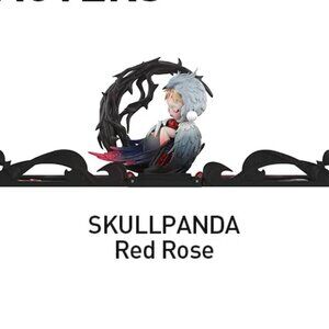 Gift for You Greeting Card Series - Skullpanda Red Rose